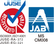 ISO9001,ISO14001登録マーク